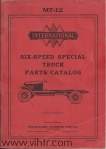 MT-12 parts catalog six speed special page 00 front cover
